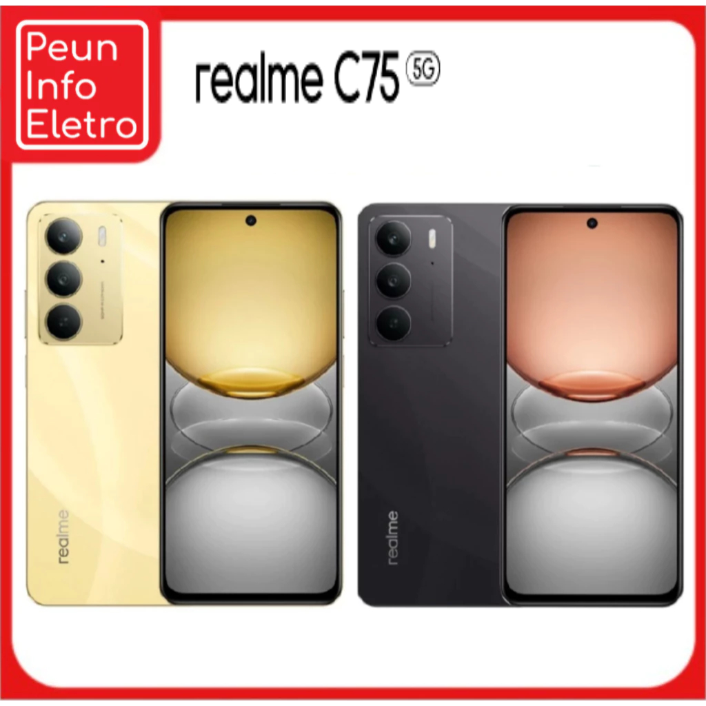 Celular Smartphone Realme C75 Dual SIM - 5G 256Gb 8Gb RAM NFC