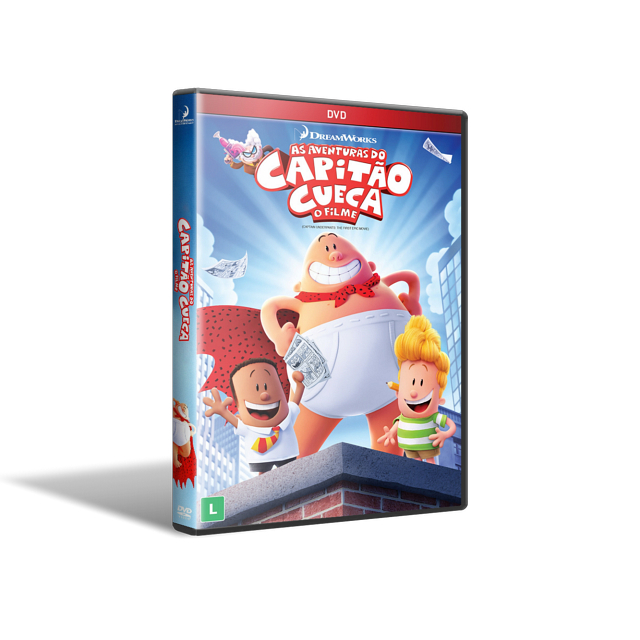 DVD As Aventuras do Capitão Cueca: O Filme - 2017 - (Dual-Audio) - 1080p HD Por 25.99