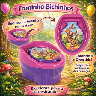 Penico Infantil 3 em 1 Troninho Menino Menina com Redutor de Acento Penico de Transição Educativo em Oferta na Shopee