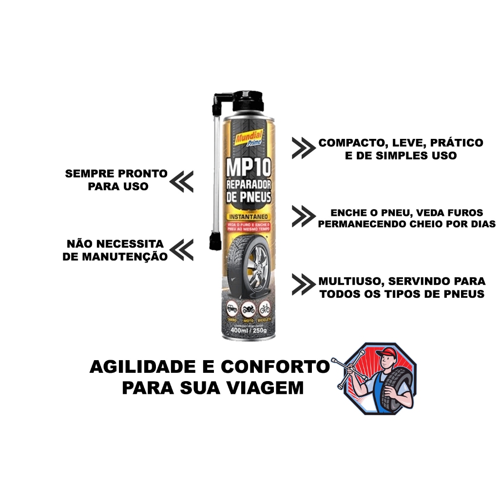 ENCHEDOR RÁPIDO DE PNEUS 1 UNIDADE PREMIUM