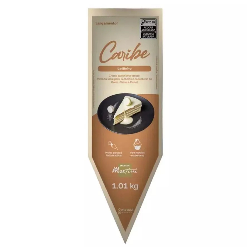 Recheio Leitinho Creme Bisnaga Caribe 1,01kg Master Martini