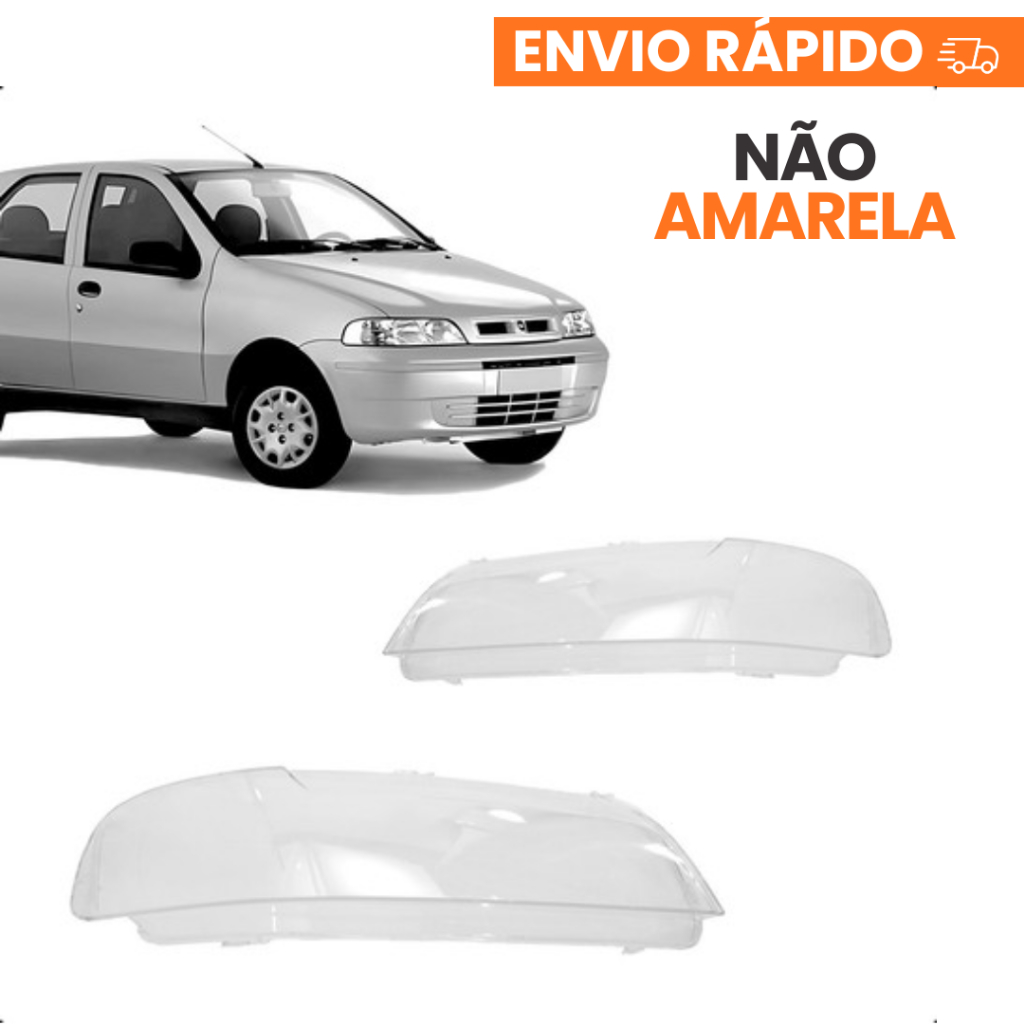 Lente Farol Fiat Palio Fire 2001 2002 2003 2004 2005 2006