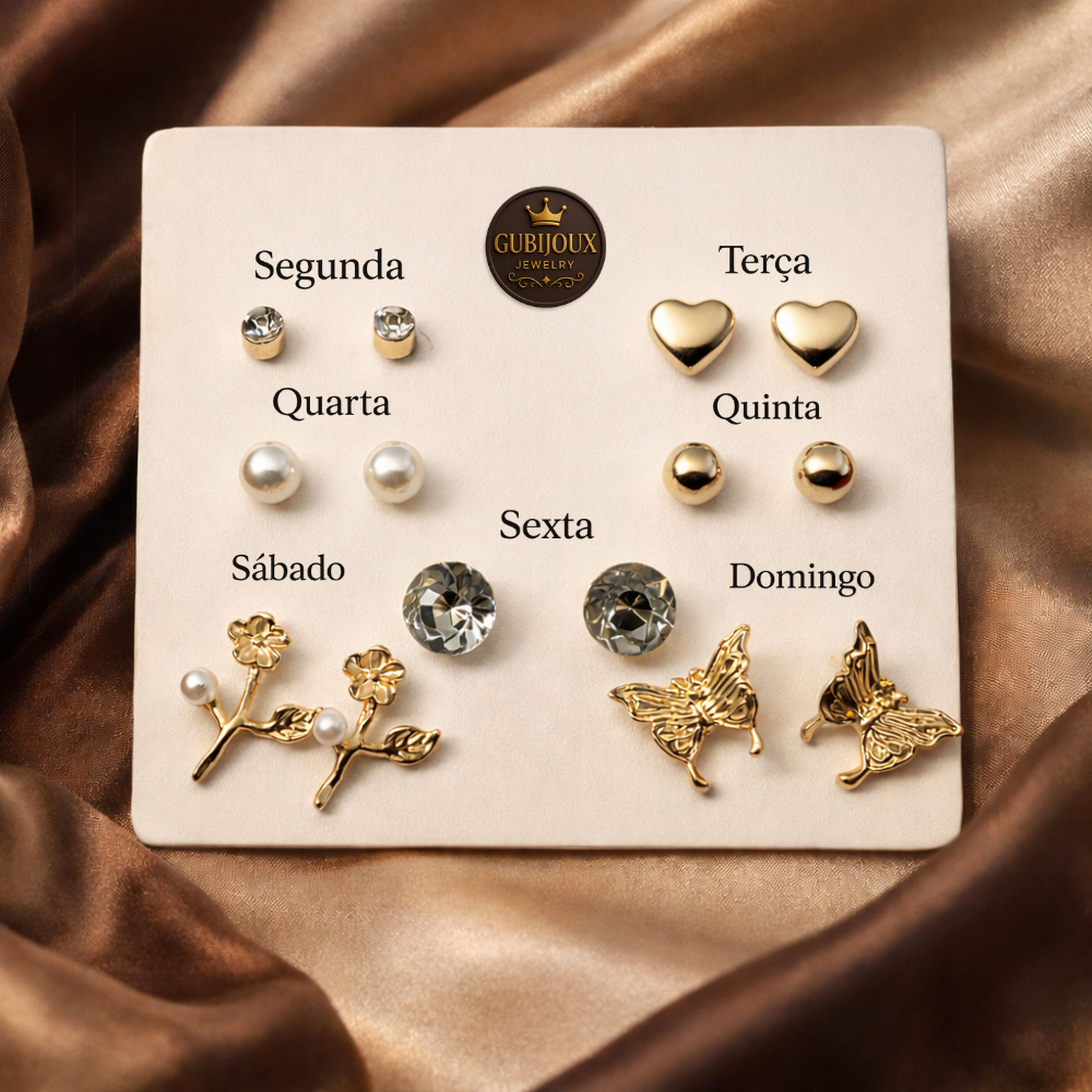 Conjunto De Brincos Moda Com Acessórios De Orelha Elegantes , Perfeitos Para Uso Diário e Festas.