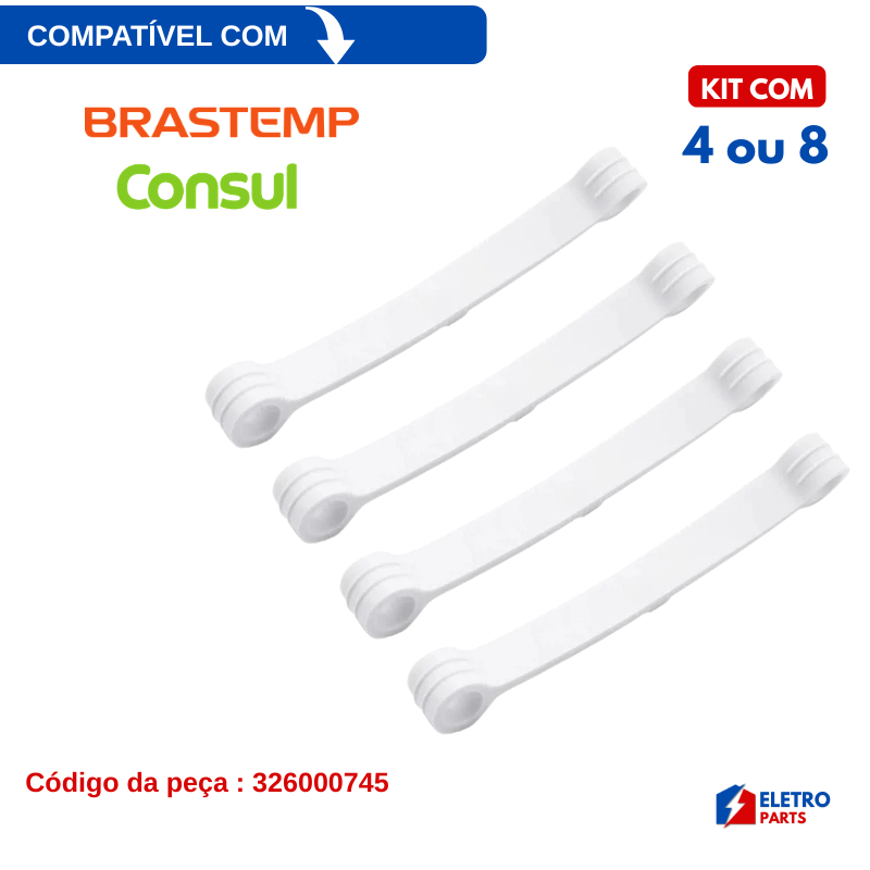 Kit Tirantes Para Maquina De Lavar Brastemp e Consul