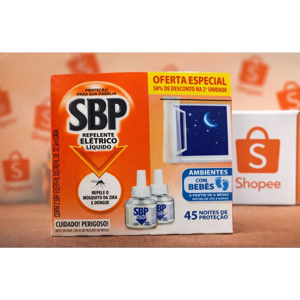 SBP Repelente Elétrico Líquido + 2 Refis – Proteção Total Contra Mosquitos