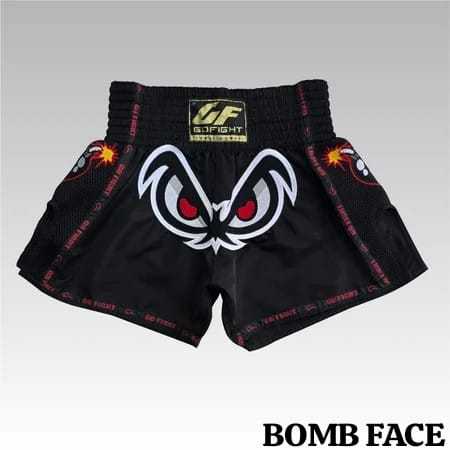Short de Muaythai GO FIGHT - BOMB FACE Top series. (masculino/feminino)