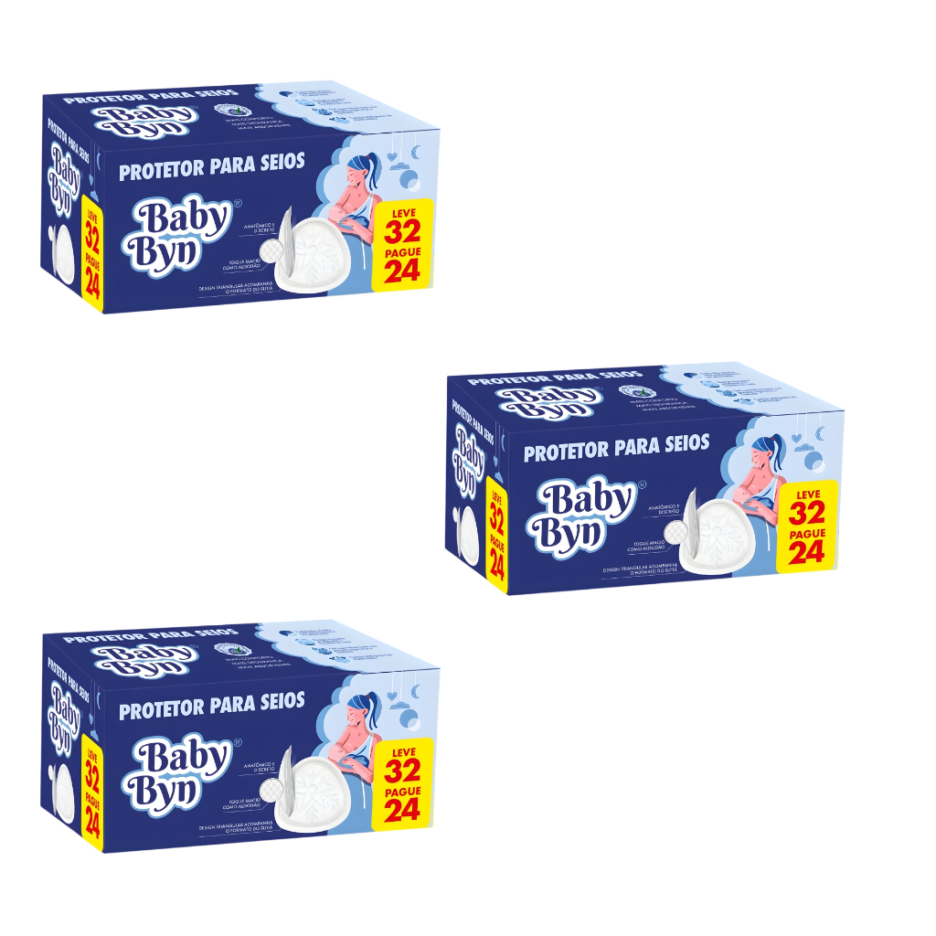 Kit Absorvente para Seios Baby Byn LV96PG72