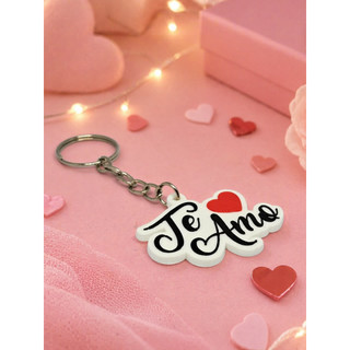 Chaveiro Te Amo 3D Romântico Presente Dia dos Namorados Personalizado