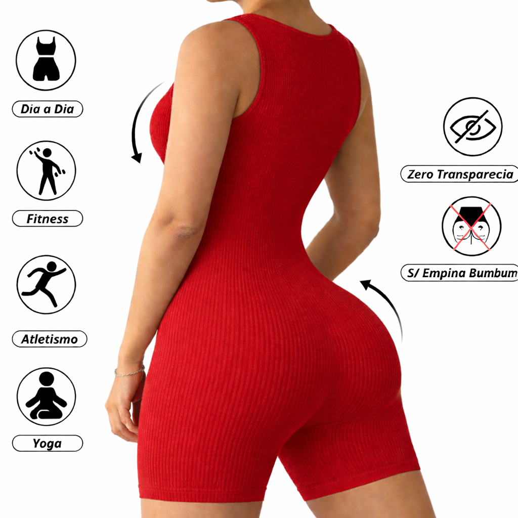 Macaquinho feminino academia fitness canelado premium, conforto,estilo , tendencia 2026