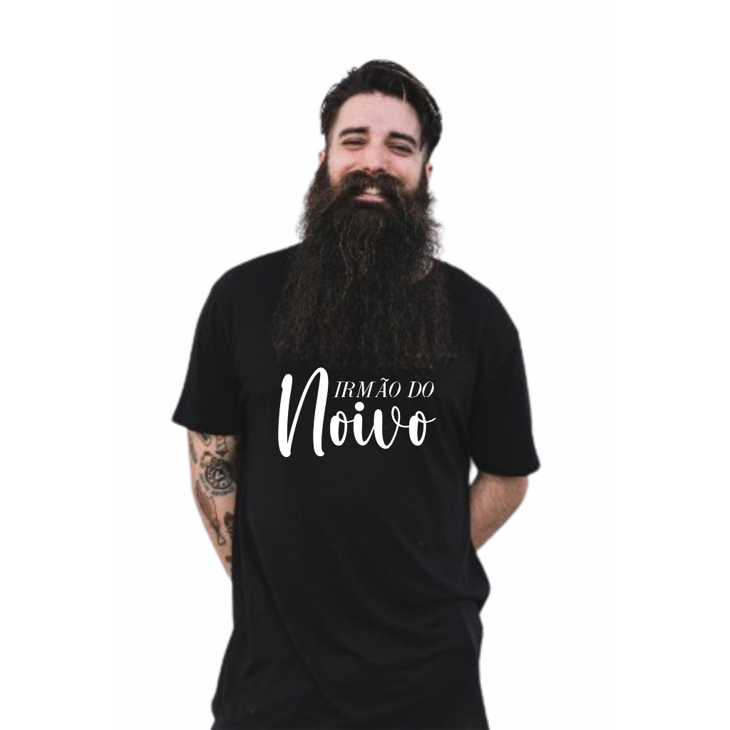 Camiseta Preta Irmão do Noivo
