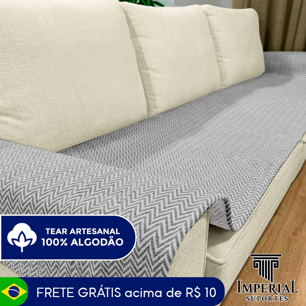Assento de Sofá Capa Protetora Resistente Proteção Conforto 100% Algodão Lavável a Máquina