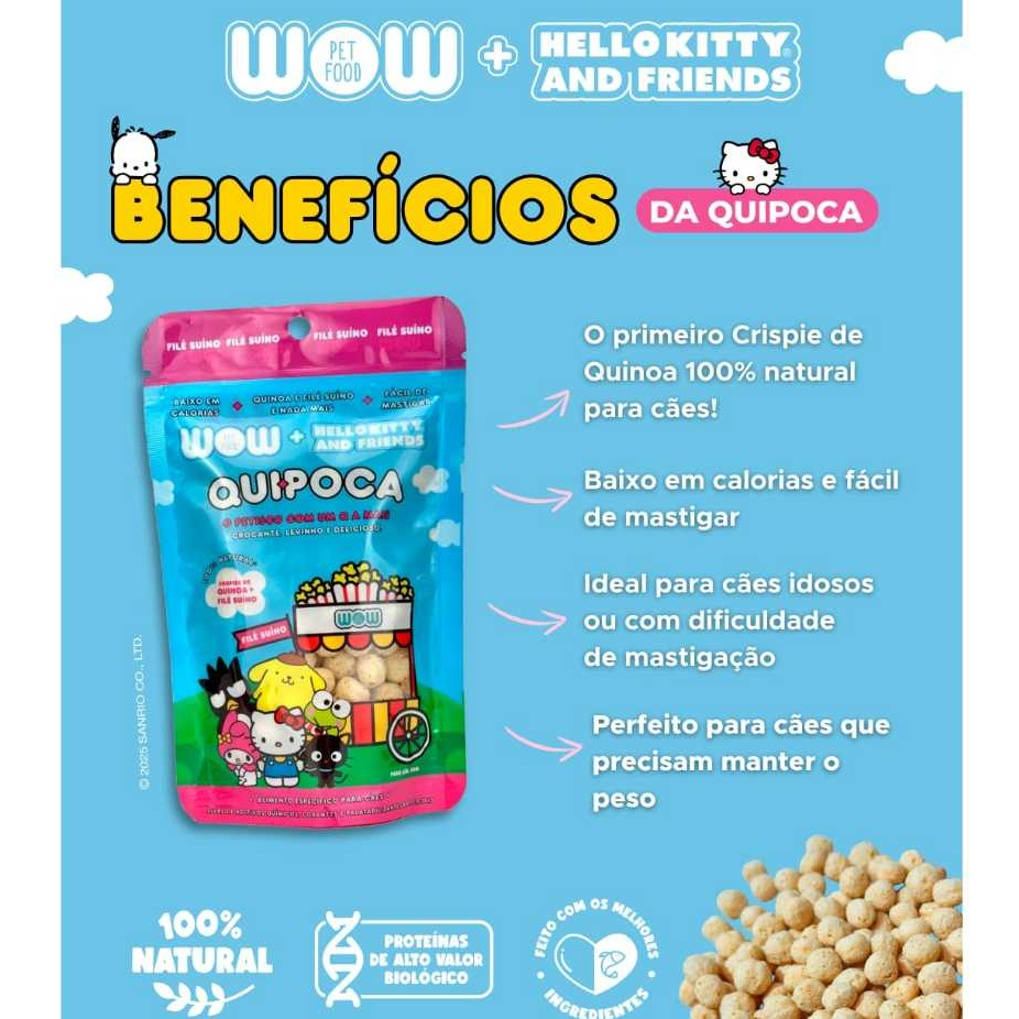 Pipoca Para Cachorro Quipoca Wow Pet Food - Pronta Entrega