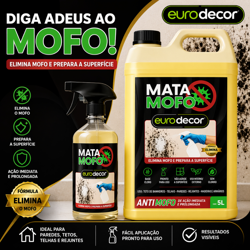 Mata Mofo Eurodecor para Teto, Pisos e Armários 1L ou 5L