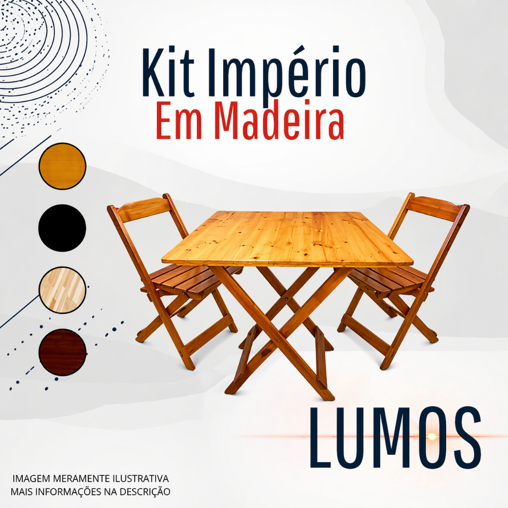 KIT MESA COM 2 CADEIRAS - AREA GOURMET RESTAURANTES