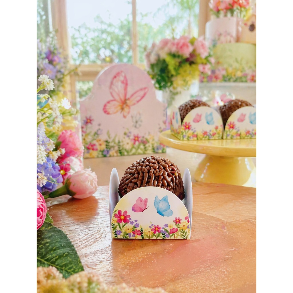 FORMINHA DE DOCES PERSONALIZADA JARDIM ENCANTADO/DOCINHOS/ANIVERSÁRIOS - ENVIO RÁPIDO