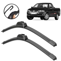 Kit Palheta Limpador Parabrisa Silicone Volkswagen Saveiro G4 2005 A 2010