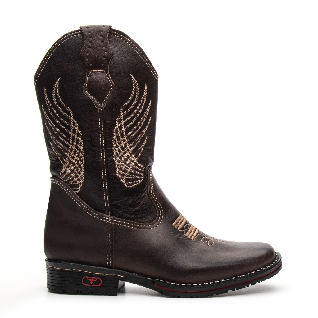 Bota Botinha Infantil Texana Country 609 Café