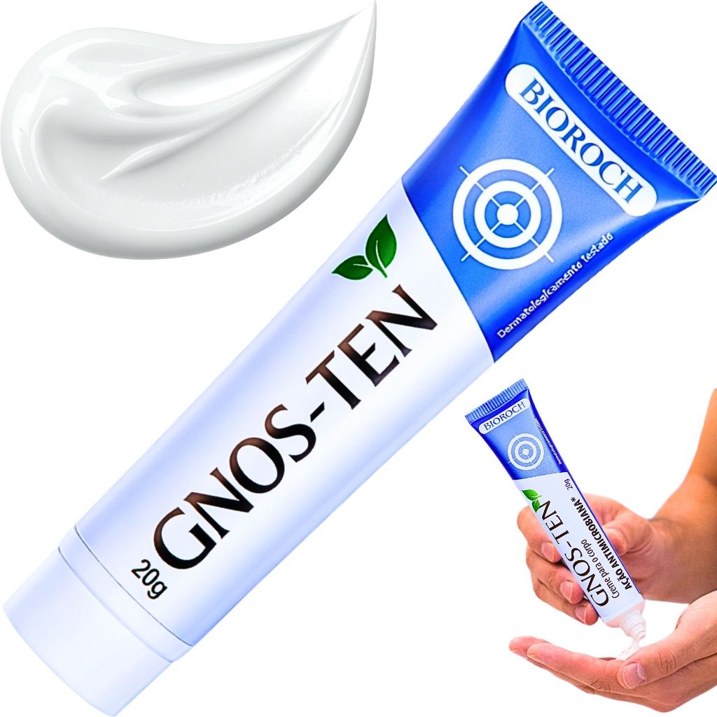 Gnos-ten Pomada íntima masculina antifungica coceira vermelhidão DERMA 20G