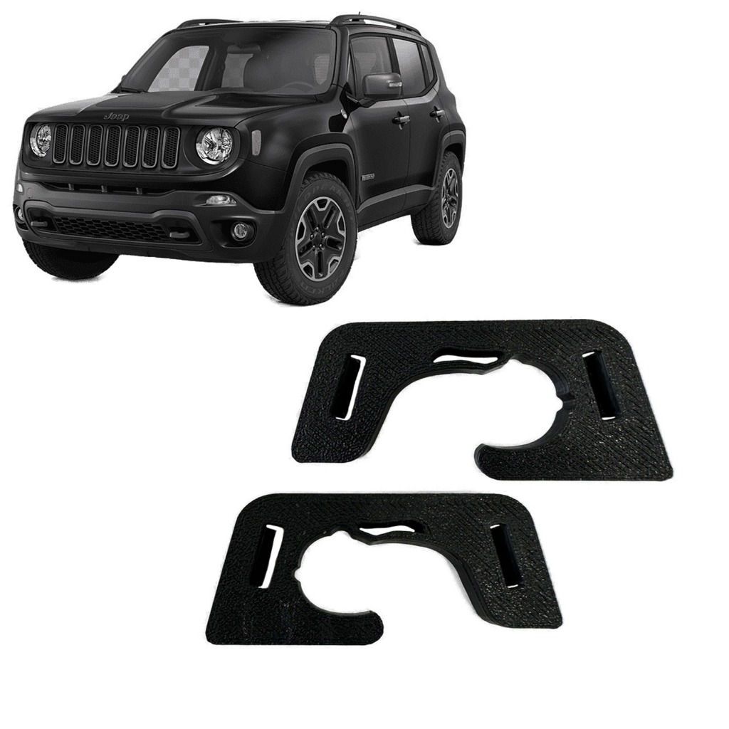 Par Suporte Reparo Tampão Bagagito Jeep Renegade 2015/2026