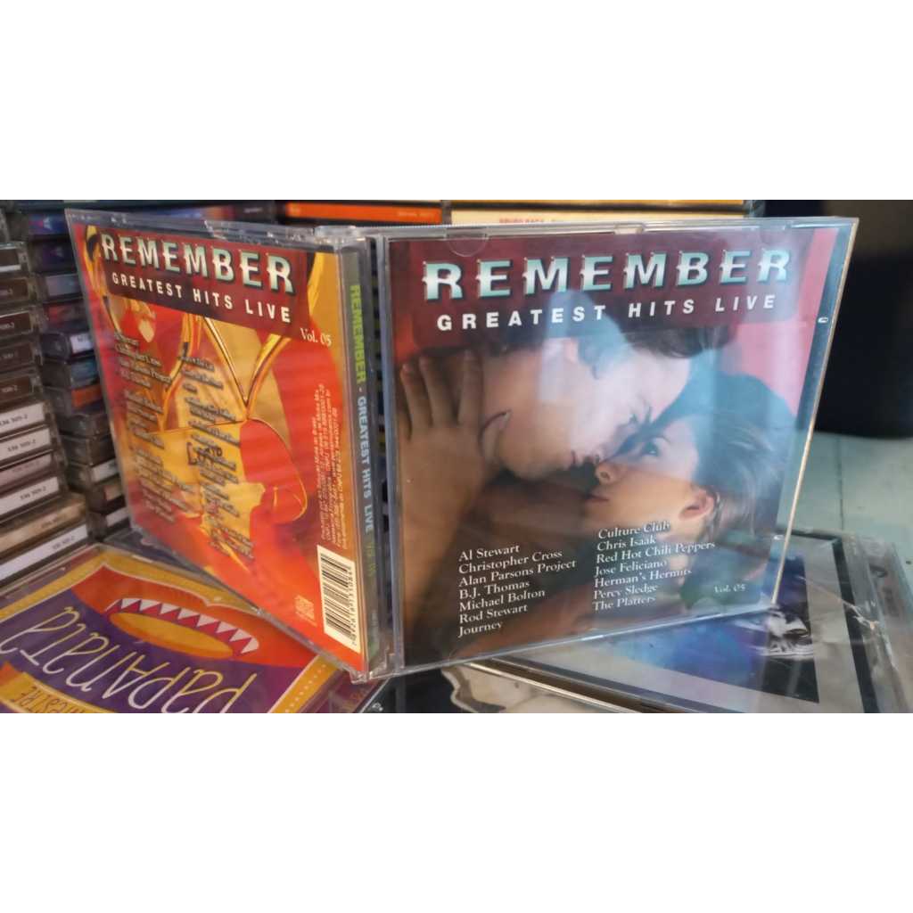 Cd Remember Greatest Hits Live Vol. 05 - Excelente - Culture club al stewart alan parson Journey percy Sledge