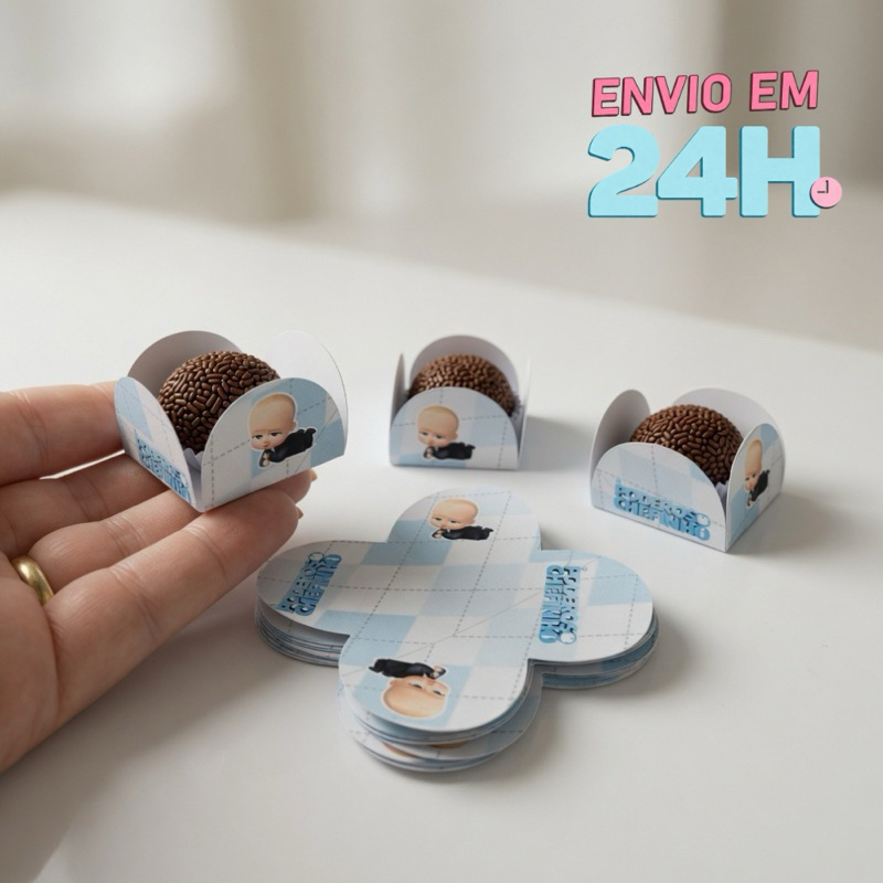 Forminha de Doces O Poderosos Chefinho Personalizada no Tema /Lembrancinha de Festa /Aniversário