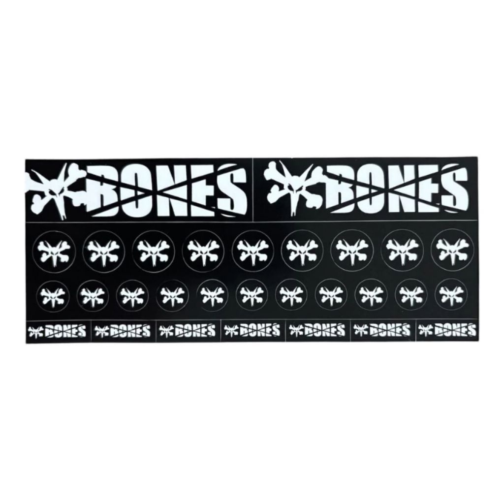 Adesivo Bones Skull - Cartela Mini Adesivos Original Importada Loja de Skate de Verdade