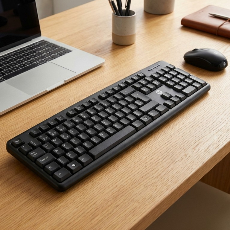 Teclado USB Bright Básico 0014 Preto ABNT2 107 Teclas Numérico Computador Escritório Trabalho Home