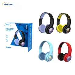 Fone Bluetooth 6.0 Infantil LED RGB 30h Bateria USB-C Menino Menina Aitek AHS-F6004