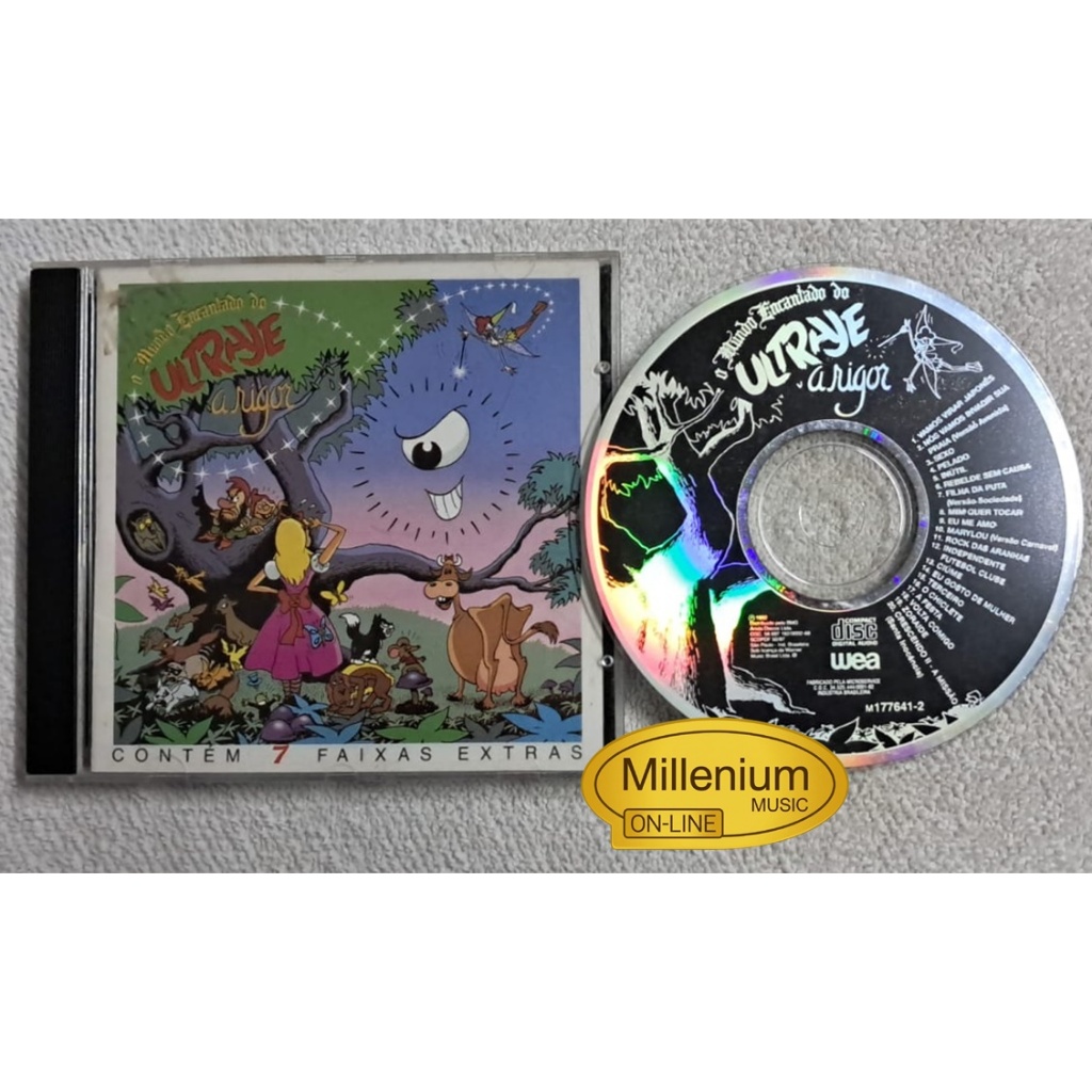 CD Ultraje A Rigor O Mundo Encantado Do Ultraje A Rigor 1992 Original Gravadora Colecionador Ótimo Estado