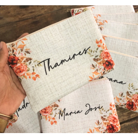 16 Necessaire Slim  Personalizada, Padrinho, Madrinha de Casamento ou para festa ...