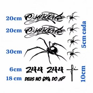 Kit adesivos Aranha Osascorte Fé 244