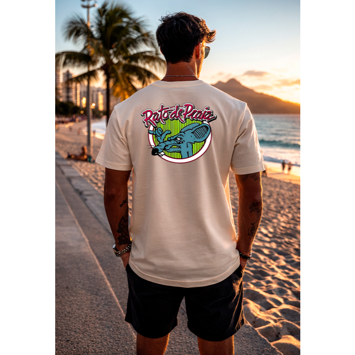 Detalhes do CAMISETA RATO DE PRAIA SURF – STREETWEAR PRAIANO MASCULINO ESTILOSO