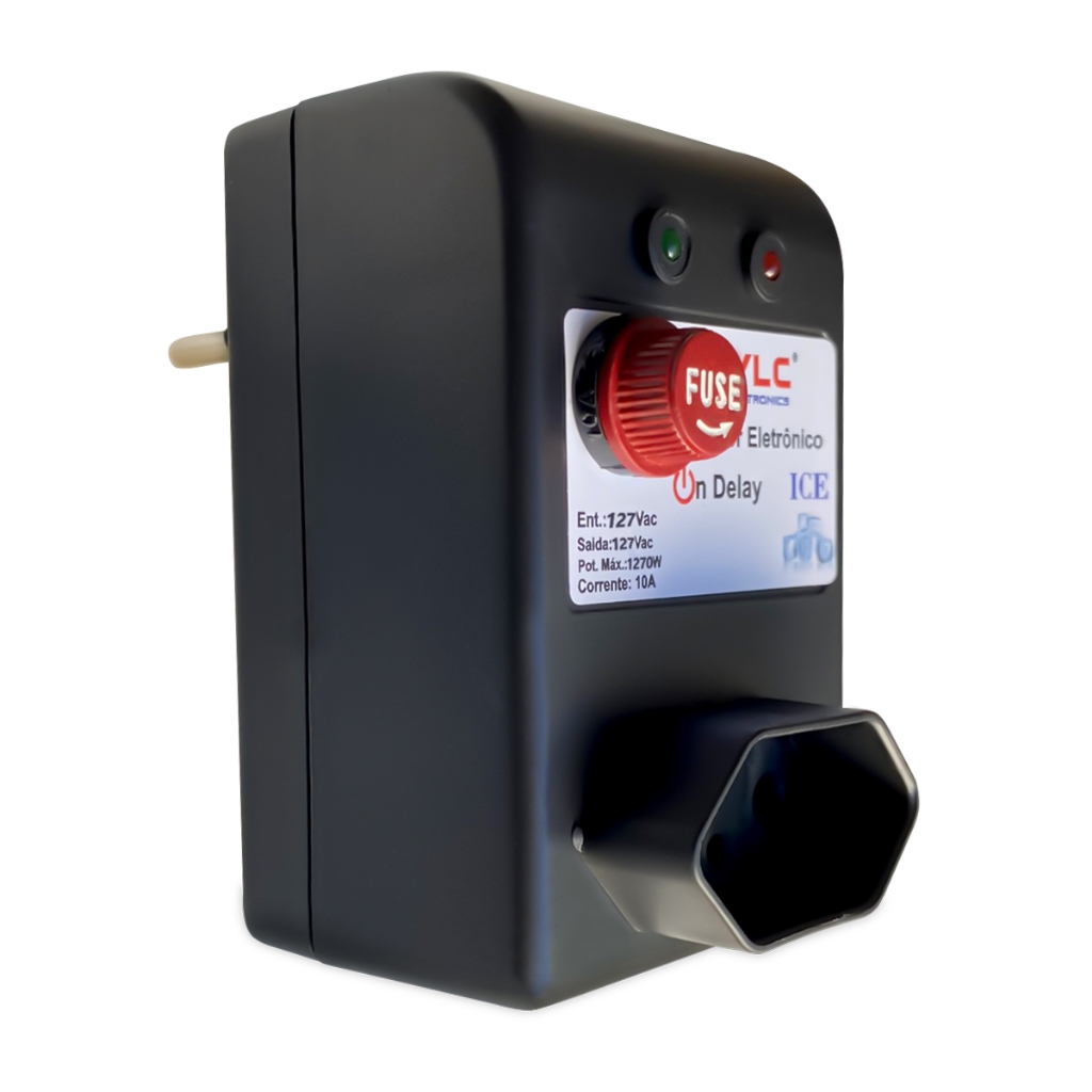 Proteção Contra Surtos, Raios,Com Temporizador De 8 Minutos LED Indicador 127V e 220V Geladeira Freezer Eletrodomésticos
