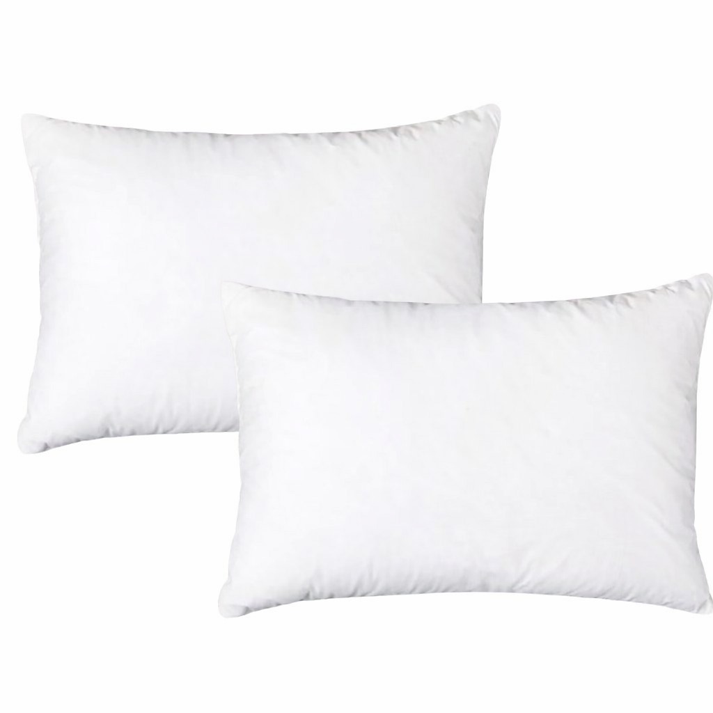 Kit 2 ou 4 Travesseiros Pluma de Ganso Sintético 70 x50 cm Travesseiro Confortável e Macio Antiácaro