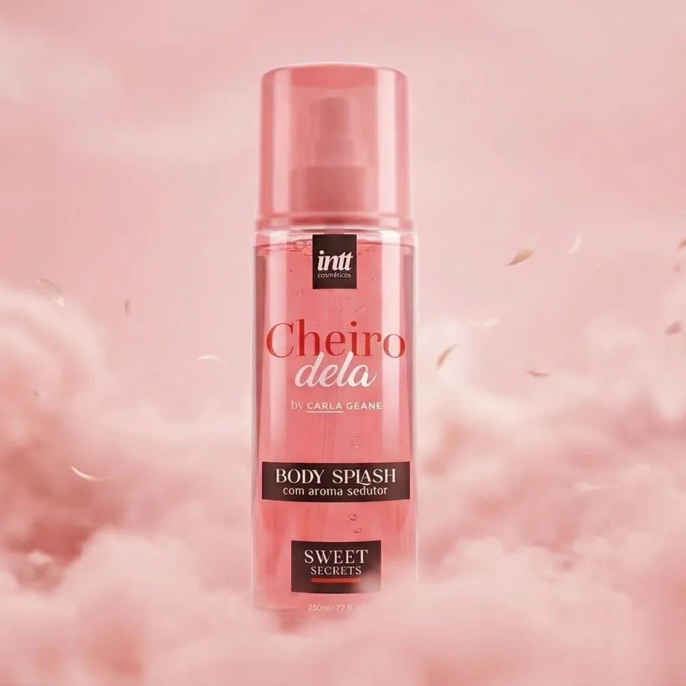 Body Splash CHEIRO DELA 230ml com Aroma Sedutor Linha SWEET SECRETS BY CARLA GEANE 230ML INTT