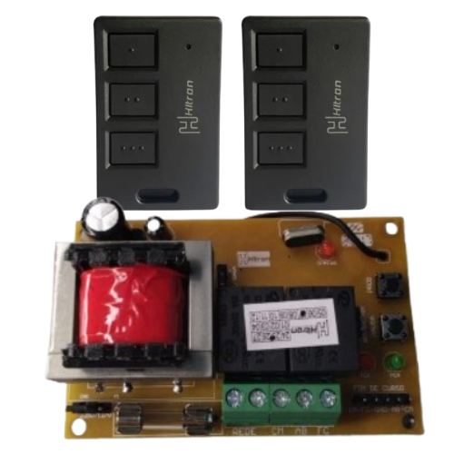 PLACA + 2 TX UNIVERSAL HITRON H12 MOTOR PORTÃO ATÉ 1/3 HP GAREN PPA AGL SEG CODE LEARNING E ROLLING