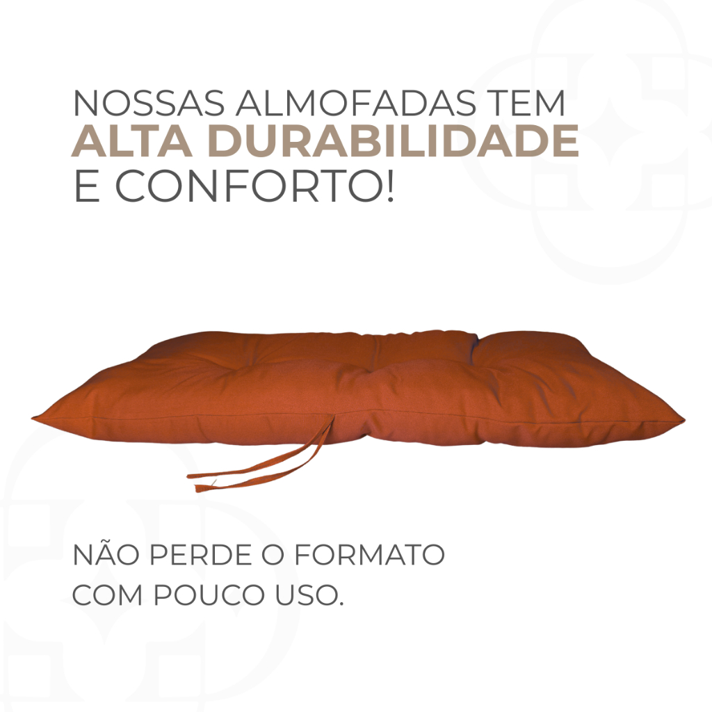 Detalhes do Almofada Futon 95x45cm para Banco em Vime Poltrona Jardim Cadeira Balanço Macio Oxford