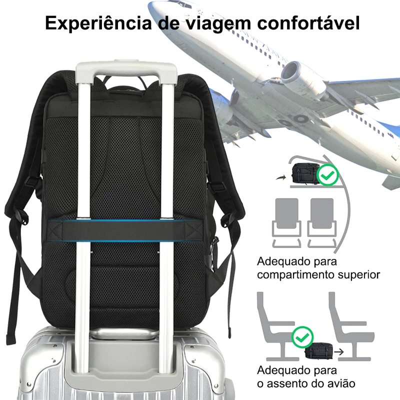Mochila de Viagem Impermeável e Reforçada — foto 4