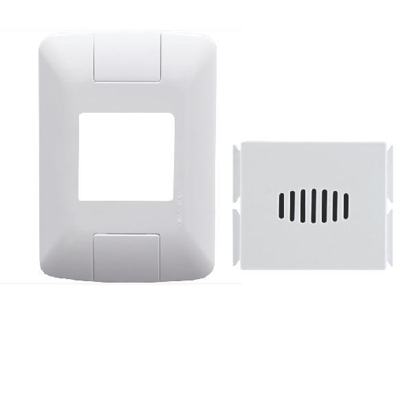 Kit Campainha Cigarra + Placa 2 Pontos Tramontina BIVOLT