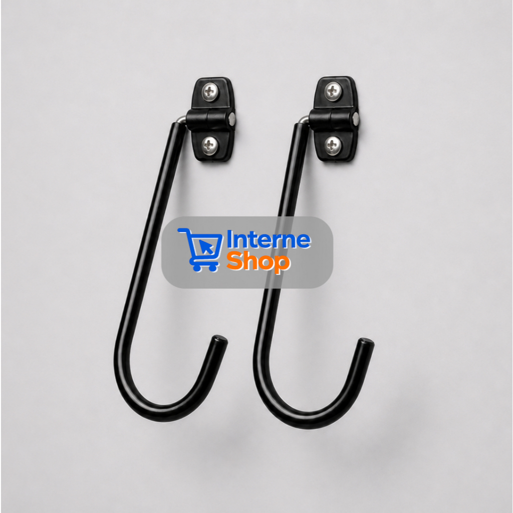 Kit 2 Suportes para Bicicleta de Parede - Gancho Vertical Bike Universal Reforçado