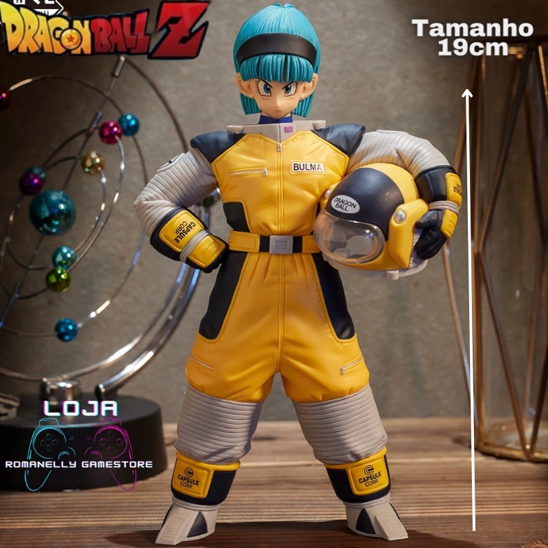 Bulma 19cm Action Figure Dragonball Z Dragonball GT Colecionavel anime coleção decoração geek gamer presente