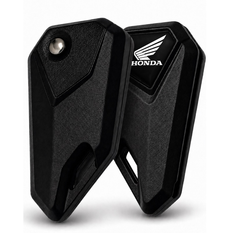 Chave Canivete Para Moto Honda Titan Fan 160 Xre Bross CB300 Start Sahara + Logo Preto