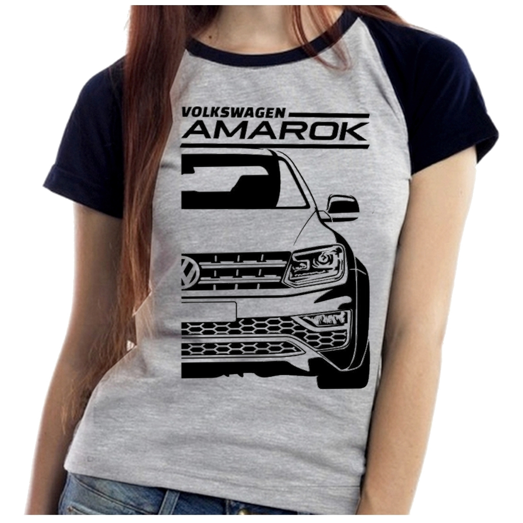 Baby Look Blusa Feminina ou Camiseta Unissex Volkswagen Amarok camionete