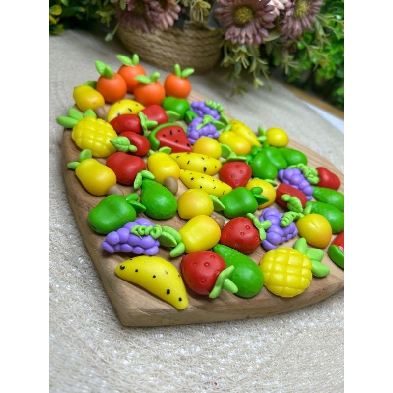Kit MINE Frutinhas para lembrancinhas e personalizados de aniversário em Biscuit