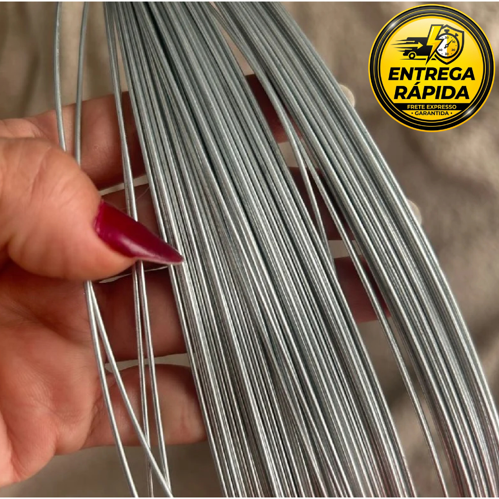 Arame Galvanizado Gerdau N°18 Flexível para Artesanato Cerca e Amarrações - 5 Metros
