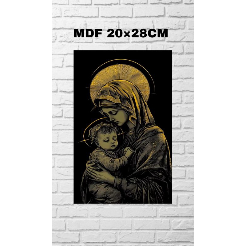 Quadro/Placa Decorativa MDF 20×28cm Nossa Senhora/Virgem Maria/Santa Maria religião/Personalizado