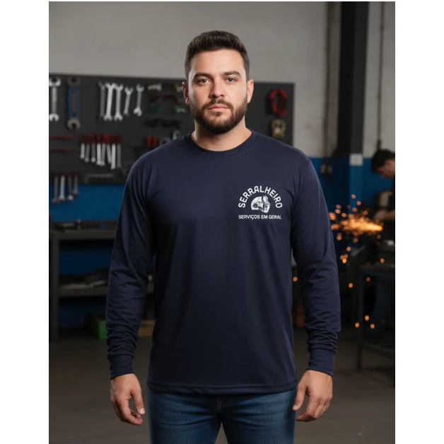 Camiseta Serralheiro Trabalho Uniforme Profissional Autônomo
