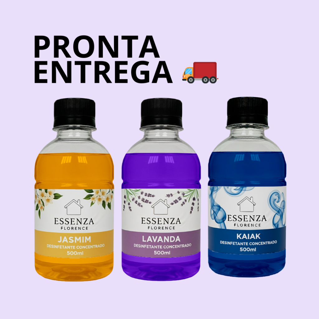 Kit 3\1 Desinfetante Concentrado | Faça Até 5 Litros | 500ml Cada Unidade | Alta Qualidade Premium