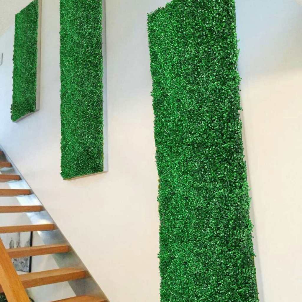 Placas Buxinho Artificial Kits para Escolher Parede Verde Decoração Moderna