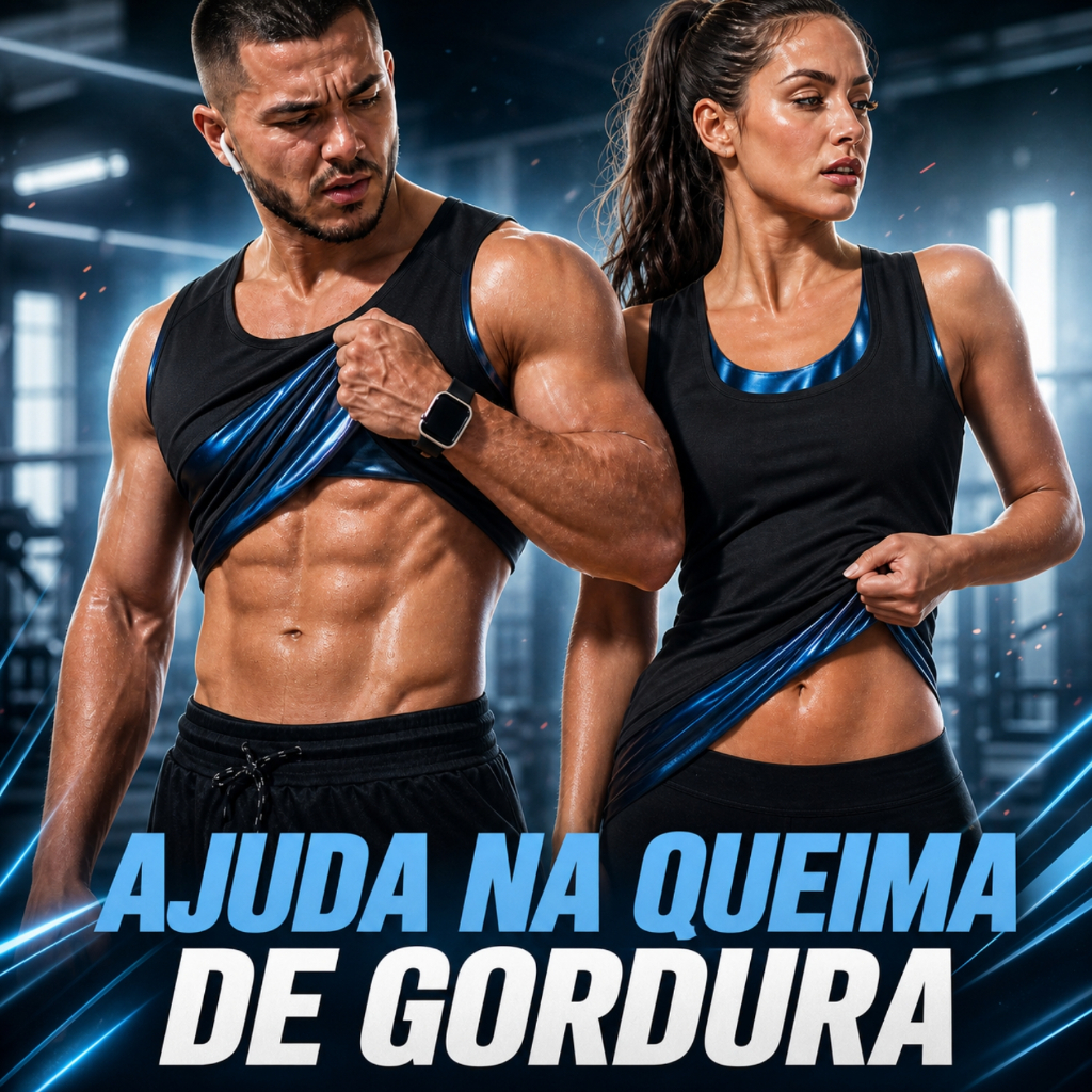 Regata Térmica Modeladora Efeito Sauna Masculina Feminina Academia Fitness Treino Emagrecer Gordura